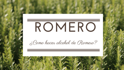 Romero 4 Como hacer alcohol de Romero