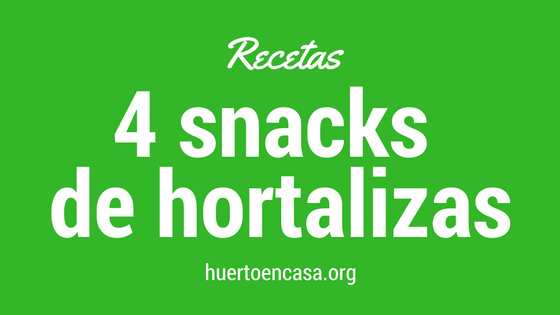 snacks de hortalizas
