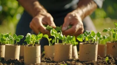 Huerto y reciclaje: crea semilleros con rollos de papel en agosto 2